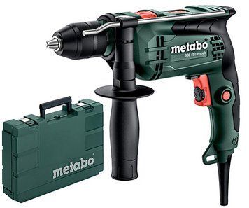 Ударний дриль Metabo SBE 650 Impuls з швидкозатискним патроном Futuro Plus у кейсі (600743500 600743500 фото