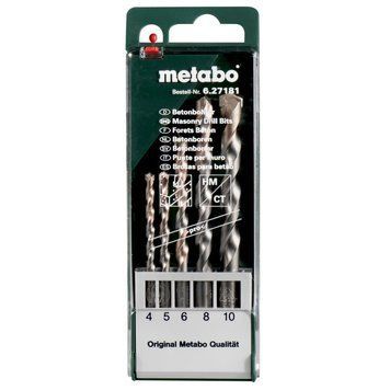 Набір свердел по бетону Metabo pro 5 штук 627181000 фото