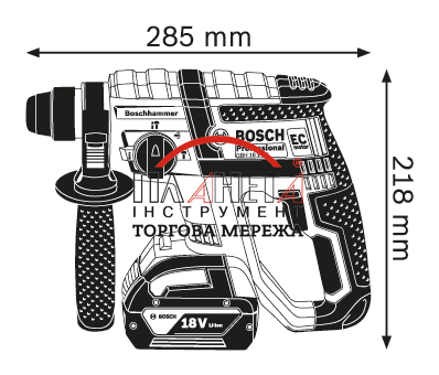 Акумуляторний шуруповерт BOSCH GBH 18 V-EC 0611904002 фото