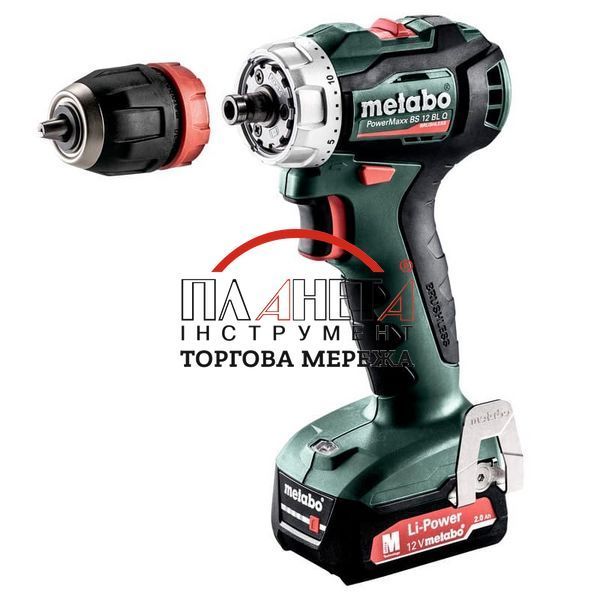 Акумуляторний шуруповерт Metabo PowerMaxx ВS 12 BL Quick безщітковий 601039500 фото