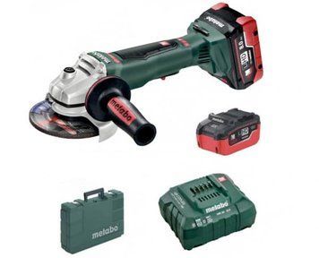 Акумуляторна шліфувальна машина Metabo WPB 18 LTX BL 125 Quick 2 x 8 Ач 613075810 фото