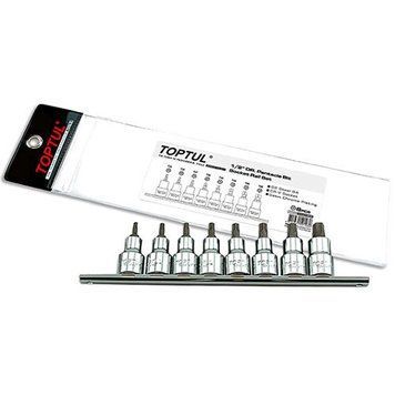 Набір головки з насадкою п'ятигранні з отвором TOPTUL 1/2" TORX T20-T55 8од. GAAG0806 GAAG0806 фото