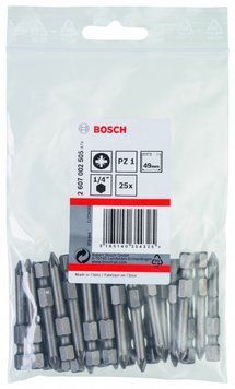 Насадка біта BOSCH Extra Hard PZ 1, 49 мм 25 шт. 2607002505 фото