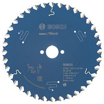 Пильний диск Expert for Wood Bosch Professional для мережевих ручних циркулярних пилок, 160x20x1.8, 36T (2608644014) (2608902142) 2608902142 фото