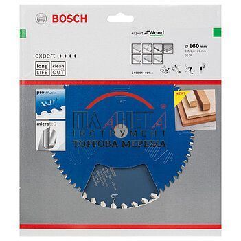 Пильний диск Expert for Wood Bosch Professional для мережевих ручних циркулярних пилок, 160x20x1.8, 36T (2608644014) (2608902142) 2608902142 фото