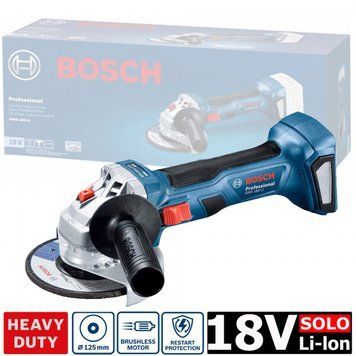 Акумуляторна кутова шліфувальна машина BOSCH GWS 180-LI (Без АКБ та ЗП) 06019H9020 фото