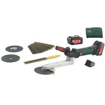 Акумуляторна шліфувальна машина для вузьких місць Metabo KNS 18 LTX 150 Inox Set 600191880 600191880 фото