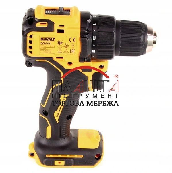 Дриль-шуруповерт акумуляторний безщітковий DeWALT DCD708D2T DCD708D2T фото