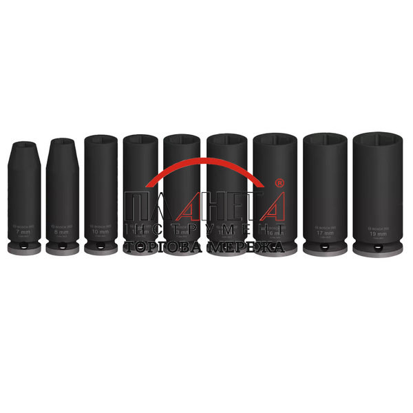 Набір ударних головок Bosch PRO Deep 9шт, 3/8", 63мм (2608003037) 2608003037 фото