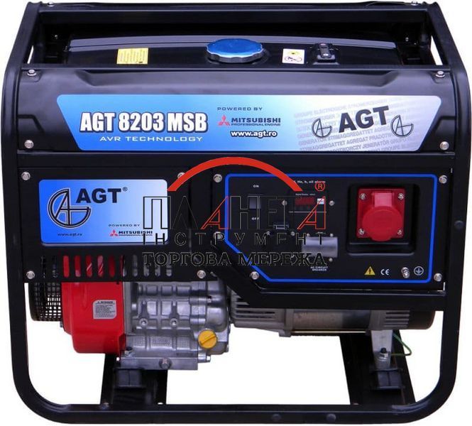 Бензогенератор AGT 8203 MSB 3ф AGT 8203 MSB фото