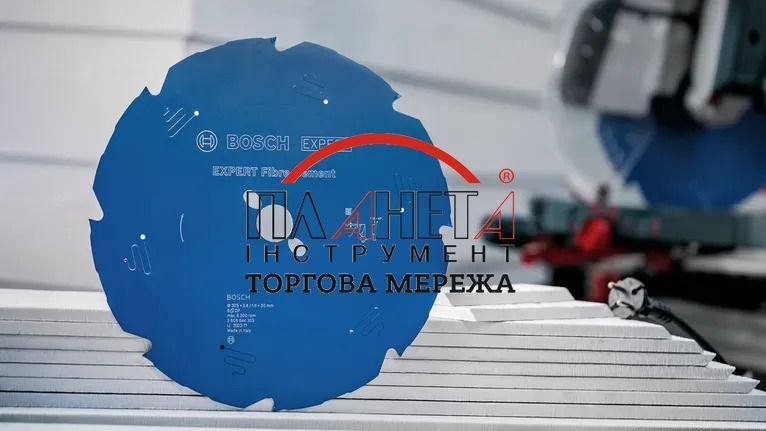 Пиляльне полотно, диск Expert Fibre Cement Corded Bosch Professional для мережевої торцювальної циркулярної пилки, 216x30x1.6-2.2 мм, 6T (2608644346) 2608644346 фото