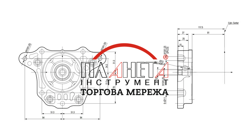 Двигун бензиновий Honda GXR 120 RT KR E4 OH (GXR120RT-KR-E4-OH) GXR120RT-KR-E4-OH фото
