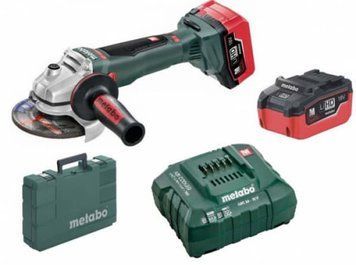 Акумуляторна шліфувальна машина Metabo WB 18 LTX BL 125 Quick 2 x 8 Ач 613077810 фото
