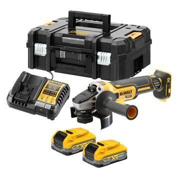 Шліфмашина кутова - болгарка акумуляторна безщіткова DeWALT DCG405S2T DCG405S2T фото