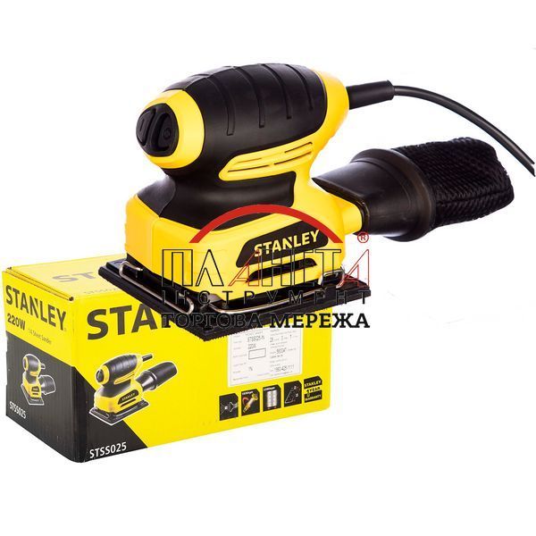 Вібраційна шліфувальна машина Stanley STSS025 + Подарунок!!! STSS025 фото