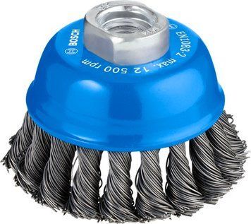 Зачисна чашкова щітка PRO Metal heavy, M14, 75x05мм,  пучки сталі, 125 Bosch Professional (1608622029) 1608622029 фото