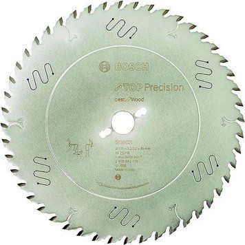 Пиляльний диск Top Precision Best for Wood Bosch Professional для торцювальних настільних мережевих пилок, 315x30x2,2, 48T (2608642119) 2608642119 фото