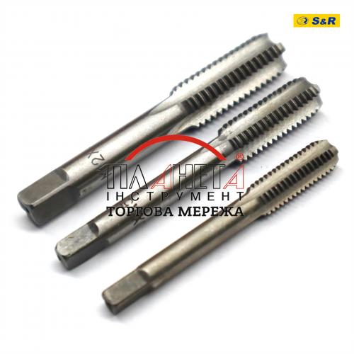Набір мітчиків S&R Tempo 8шт: M3 - M12, тримач для мітчиків М3-М12 (111401008) 111401008 фото