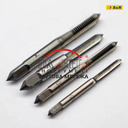 Набір мітчиків S&R Tempo 8шт: M3 - M12, тримач для мітчиків М3-М12 (111401008) 111401008 фото
