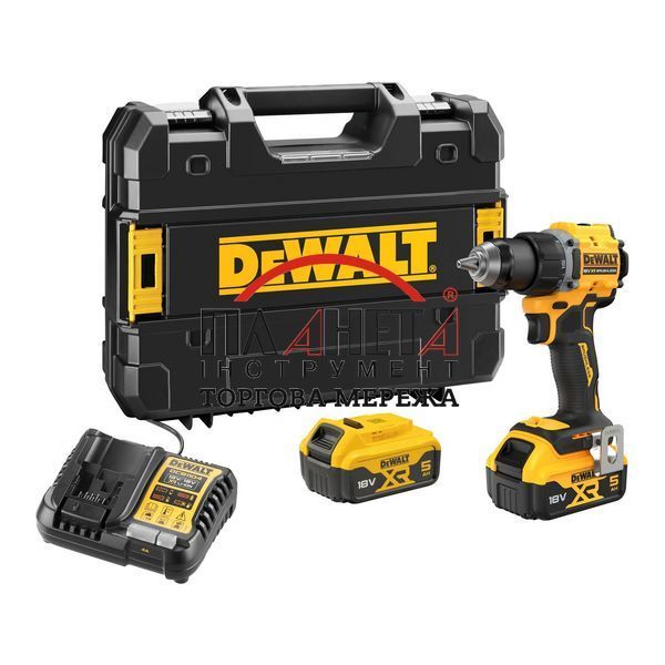 Дриль-шуруповерт акумуляторний безщітковий DeWALT DCD794P2T DCD794P2T фото