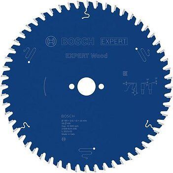 Пиляльне полотно, диск EXPERT Wood Corded Bosch Professional для ручних мережевих циркулярних пилок, для занурювальних пил, 200x30x1,8, 48T (2608644053) 2608644053 фото