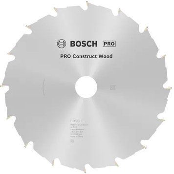 Циркулярне пиляльне полотно, диск Construct Wood Bosch Professional для мережевих ручних пилок, 235x30x1,8-2,8 мм, 16T (2608640636) 2608640636 фото