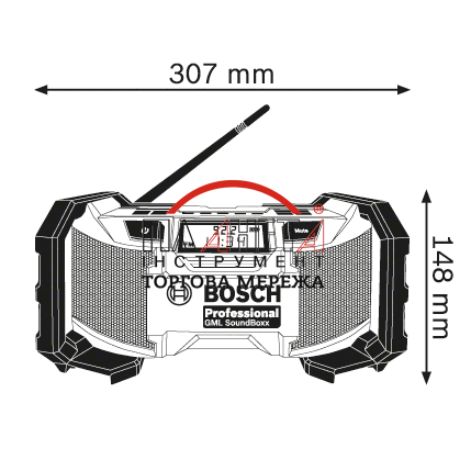 Радиоприёмник Bosch GML SoundBoxx 0601429900 фото