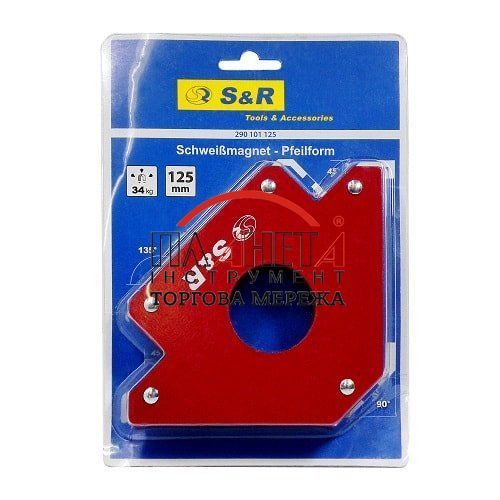 Магнітний кутник для зварювання S & R 34кг 45˚, 90˚, 135˚ (290102125) 290102125 фото