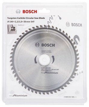 Пиляльний диск ECO ALU/Multi 190x30-54T BOSCH 2608644389 фото
