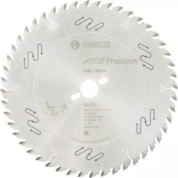 Пиляльний диск Top Precision Best for Wood Bosch Professional для дротових настільних торцювальних пилок, 300x30x2,2-3,2 мм, 48Т (2608642114) 2608642114 фото