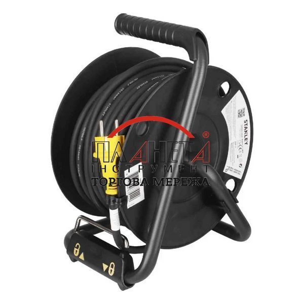 Подовжувач на котушці Stanley 20 м, 4 розетки, IP44 (SXCR-111) SXCR-111 фото