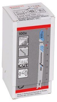 100 лобзикових пилок Т 123 ХF Progressor for Metal, BIM BOSCH 2608638700 фото