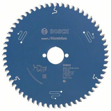 Пиляльний диск Bosch Professional Expert for Aluminium для ручних мережевих циркулярних пилок, 200x32x2.8, 60T (2608644104) 2608644104 фото