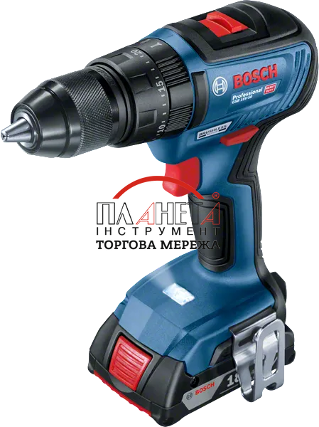 Акумуляторний ударний дриль-шурупокрут Bosch Professional GSB 18V-50, три акб 2Ah, кейс L-Case (06019H5121) 06019H5121 фото