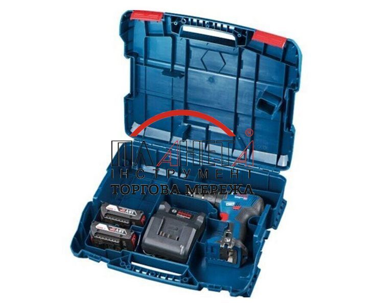Акумуляторний ударний дриль-шурупокрут Bosch Professional GSB 18V-50, три акб 2Ah, кейс L-Case (06019H5121) 06019H5121 фото