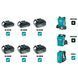 Акумуляторний радіоприймач з ліхтарем Makita DMR055 DMR055 фото 7