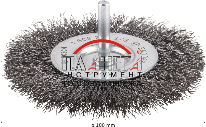 Дискова кільцева щітка PRO Metal clean, 6мм, 100x03мм, вита сталева, 10мм Bosch Professional (1609200273) 1609200273 фото