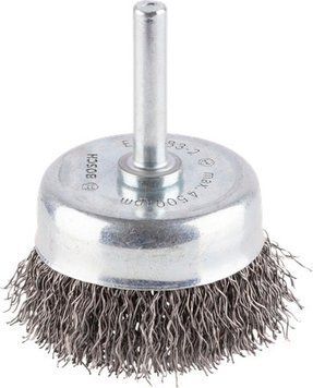 Зачисна чашкова щітка PRO Metal clean, 6мм, 50 x 0.3 мм, вита сталь Bosch Professional (2608622006) 2608622006 фото