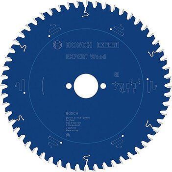 Пиляльне полотно, диск EXPERT Wood Corded Bosch Professional для ручних мережевих циркулярних пилок, для занурювальних пил, 210x30x1,8, 56T (2608644057) 2608644057 фото