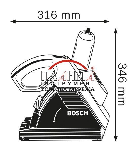 Штроборіз Bosch GNF 35 CA 0601621708 фото