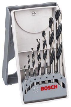 Набір свердл HSS PointTeQ 7 шт Mini X-Line D2-10 BOSCH 2608577347 фото
