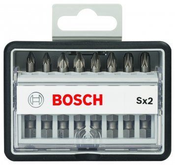 Набір біт для шуруповертів BOSCH Robust Line Sx PZ, Extra Hard 8 шт. 2607002557 фото
