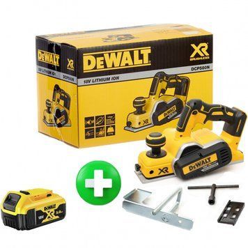 Акумуляторний рубанок DeWALT DCP580N+DCB184 DCP580N+DCB184 фото