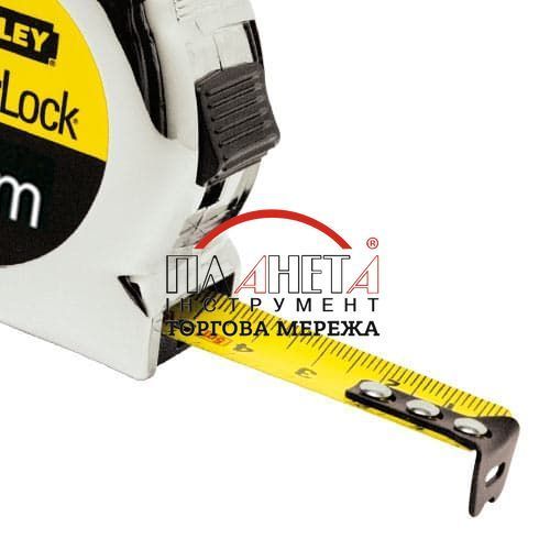 Вимірювальна рулетка POWERLOCK 10 м в пластмасовому корпусі STANLEY 0-33-442 фото