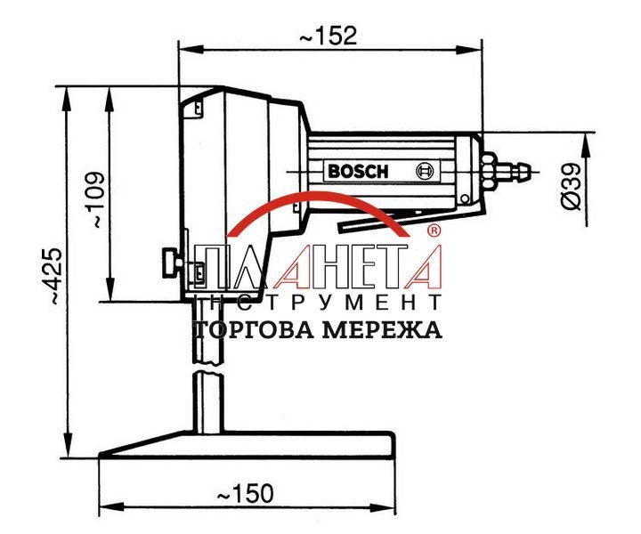Пневматична пила Bosch Professional для піноматеріалів (0607595100) 0607595100 фото