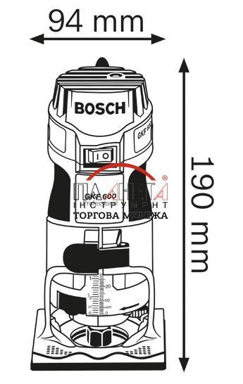 Кромковий фрезер BOSCH GKF-600 (060160A100) 060160A100 фото