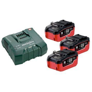 Комплект аккумуляторных батарей Metabo 3 х 7.0 Ач 18 В LiHD + ASC Ultra 685113000 фото
