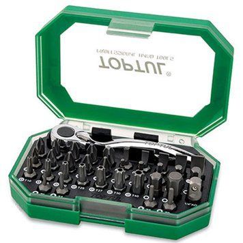 Набір біти + тріскачка TOPTUL 1/4" 35од. GACW3504 GACW3504 фото