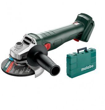 Акумуляторна кутова шліфувальна машина Metabo W 18 L 9-125 (602247860) каркас без АКБ та ЗП в пластиковому кофрі 602247860 фото