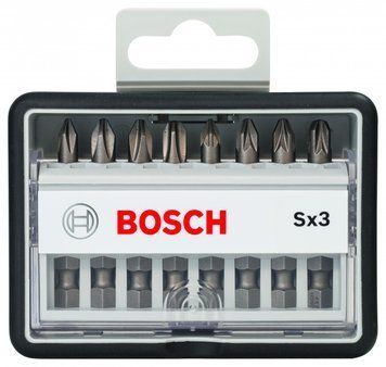 Набір біт для шуруповертів BOSCH Robust Line Sx PH/PZ, Extra Hard 8 шт. 2607002558 фото